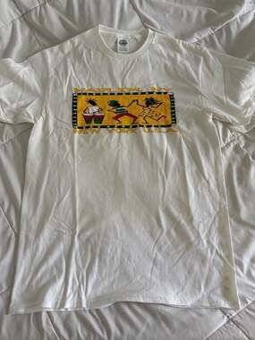 Vintage 90s Harlem NY New York USA Rasta Graphic T-Shirt